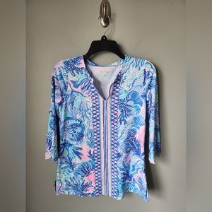 Lilly Pulitzer Karina ChillyLilly Tunic Top Size XS NWOT